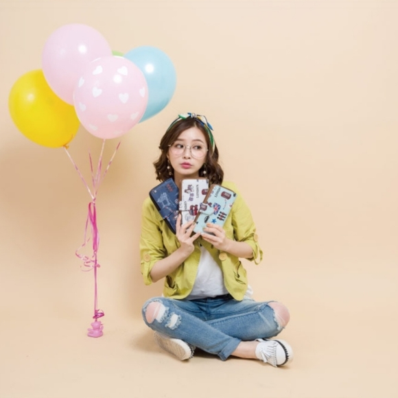 Waterproof Plaid Long Snap Fold Wallet Purse Coin Pouch - Picture 3 of 6